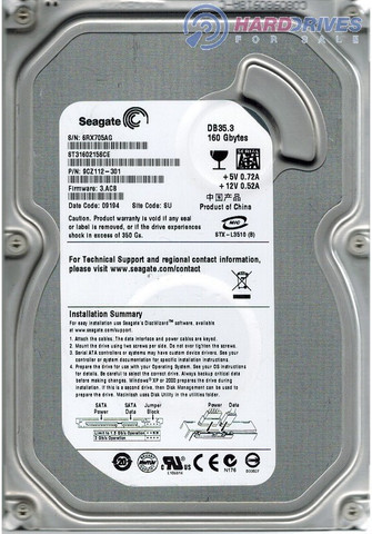 Seagate Db35 160 GB Desktop Silver SATA Internal Hard Disk Drive