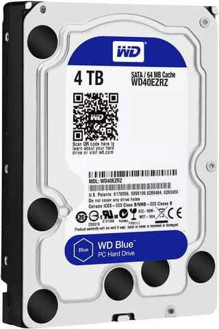 WD Blue 4TB HDD (WD40EZRZ) （M126-129） WD Blue 4 TB Desktop Internal Hard Disk Drive (HDD) (WD40EZRZ
