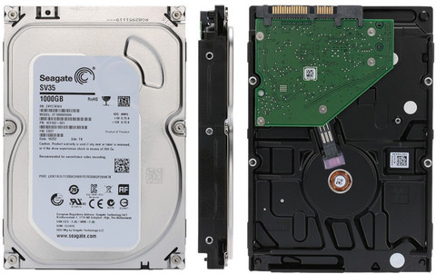 ✨4個セット✨HDD 1000GB✨大容量1TB✨2.5インチ✨02-01 Seagate SURVEIALLANCE 1000 GB Surveillance Systems, Desktop Silver