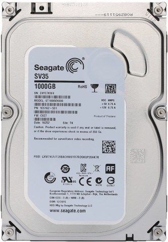 Seagate SURVEIALLANCE 1000 GB Surveillance Systems, Desktop Silver