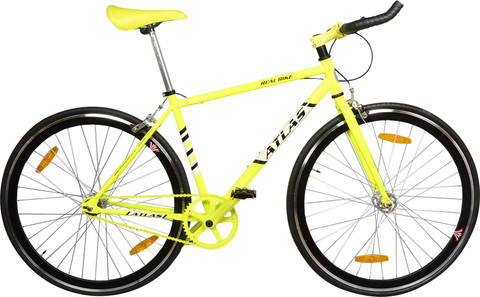 ちゃりR ATLAS Real 26 inches Single Speed Yellow & Black 26 T (inch) Road