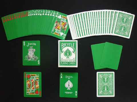 Bicycle Green Rider Back Playing Cards Standard Edition Deck