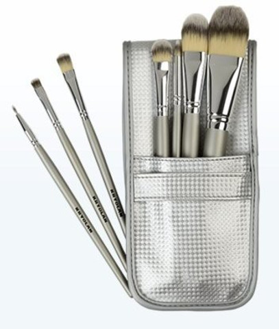 KRYOLAN 8314 Synthetic Makeup Brush Set (includes 7 Brushes & Bag