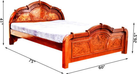 masyama3Sliver Queen(英)＆Stasis(LB:英) Zam Zam Furniture 3 Arch - Queen Solid Wood Queen Bed, 1905 cm x