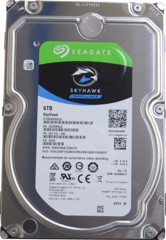 Seagate SkyHawk 6 TB Desktop White SATA Internal Hard Disk Drive