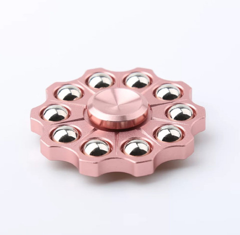 Montez 10 Ball High Speed Metal Fidget Spinner Toy (Rose Gold)
