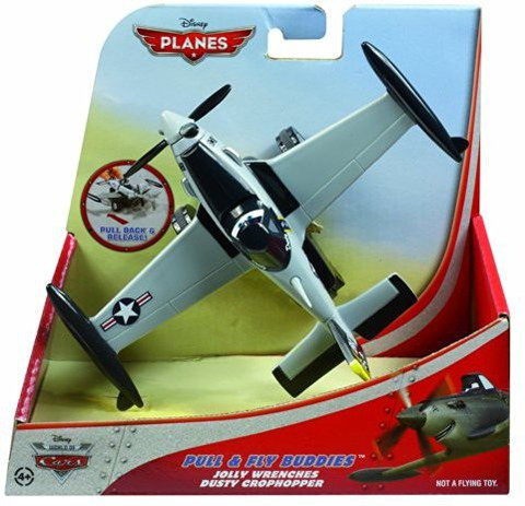 MATTEL Disney Planes Pull and Fly Buddies Jolly Wrenches Dusty