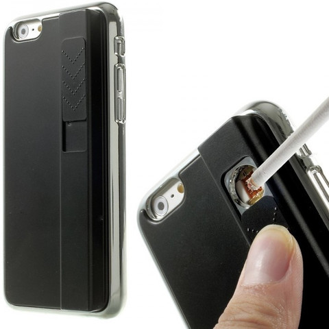 phone case with cigarette lighter Sukot Back Cover for Electronic Rechargeable Mobile Phone Cigarette Lighter  Back Case Cover For iPhone 6 Plus 6+ 5.5