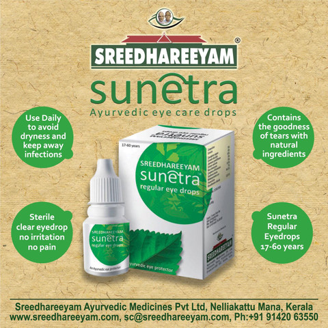 Sreedhareeyam Sunetra Regular Eye Drops Price in India - Buy