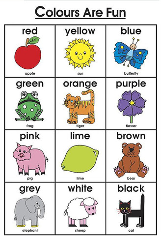 colours name chart for kids