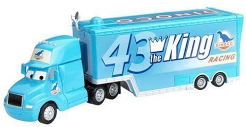 cars mattel king hauler カーズ　マテル　Dinoco MATTEL Blue Track Bastard Disney Cars Gray Dinoco The King Hauler