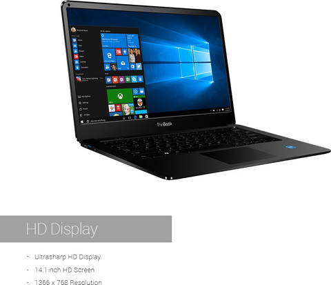 RDP ThinBook Intel Atom Quad Core 7th Gen Z8300 - (2 GB/32 GB HDD