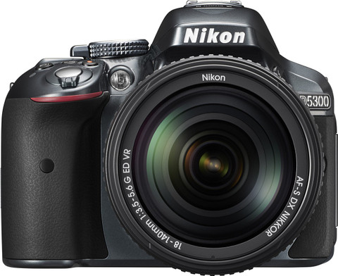 NIKON D5300 DSLR Camera Body with Dual Lens: AF-P DX NIKKOR 18