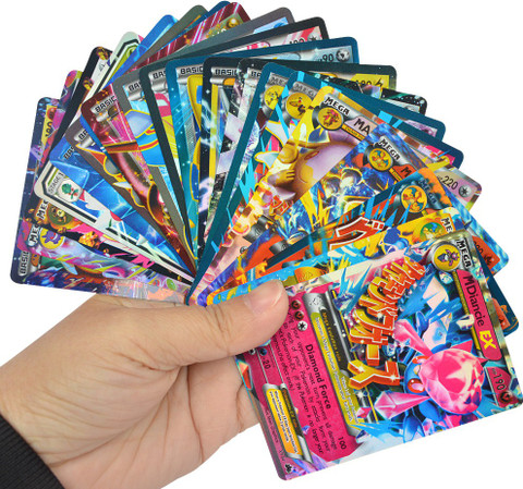 kidsdelight Pokemon Go Trading card game Gold Pack of 100 cards with EX/GX  & Mega Cards with one surprise Energy Card Latest Collector's Edition - Pokemon  Go Trading card game Gold Pack