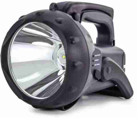 FOS LED Search Light 10W with 6000mAh Li-ion Battery (Range upto 1.2 km ...