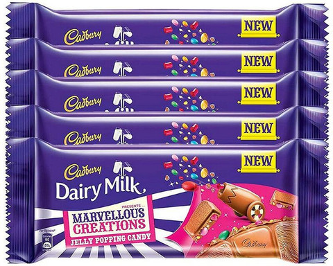 Cadbury Dairy Milk Jelly Popping Candy Bars Price in India - Buy