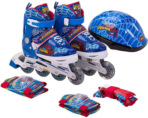 MARVEL Spider Man Inline Skate Combo Set (Blue)DCY21189-S Skating
