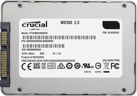 Crucial Mx300 525 GB Laptop Silver SATA Internal Solid State Drive