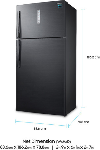 SAMSUNG 670 L Frost Free Double Door 2 Star Refrigerator RT65K7058BS