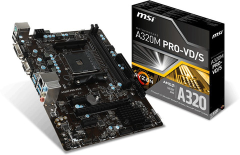 CPU MSI A320M PRO-VDH Ryzen3 1300x DDR4 8GB Amazon.com: MSI A320M PRO-VH ProSeries Motherboard (AMD AM4
