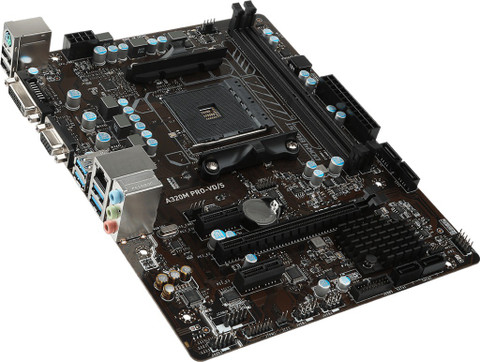 MSI A320M PRO-VD/S AM4Socket Micro-ATX AMD A85X Chipset DDR4