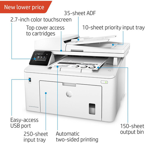 中古　HP LaserJet Pro MFP M227fdw 業務用プリンター hp-laserjet-pro-mfp-m227fdw-