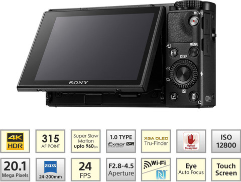 SONY CyberShot DSC-RX100M6 IN5 Price in India - Buy SONY CyberShot