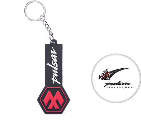AVI Rubber Double Sided Red Pulsar Design &Pin Badges with Pulsar