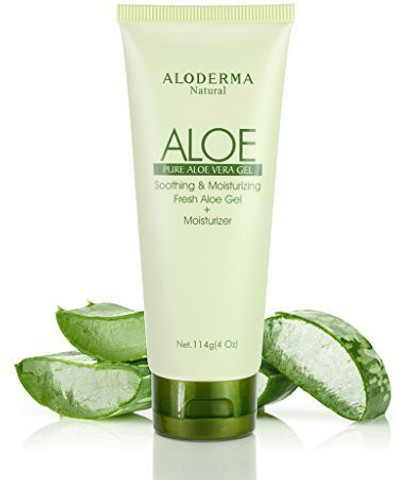 Aloderma Pure Aloe Vera Gel - Soothes And Hydrates Dry, Itchy, Or Irritated  Skin; Great For Acne, Dandruff, Sunburn, Rashes (4 Oz) - Price in India,  Buy Aloderma Pure Aloe Vera Gel -