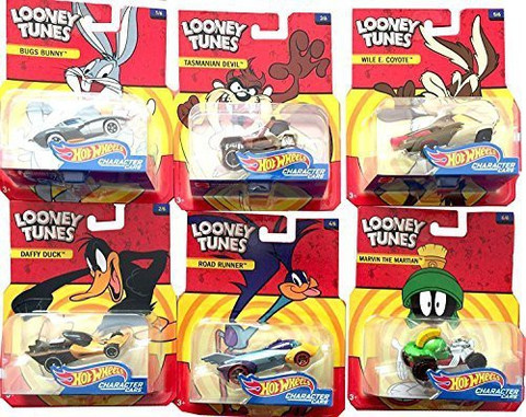 LOONEY TUNES Hot Wheels Die Cast Complete Set of 6 Cars - Hot