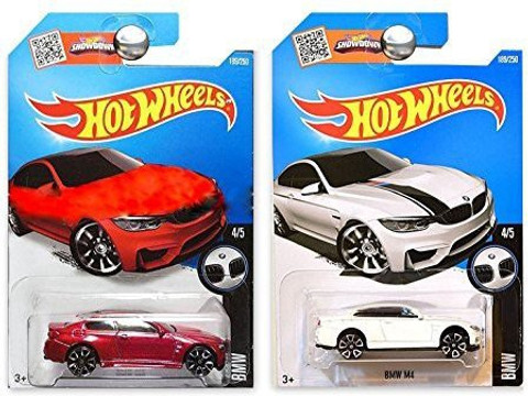 HOT WHEELS 1:64 - BMW M4 Red & White 189/250[Combo] - 1:64 - BMW