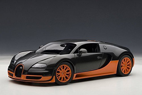 AUTOart Bugatti Veyron Super Sport, Carbon Black - 70936 1/18