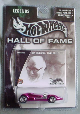 ホットウィール hotwheels HALL OF FAME HOT WHEELS Hall of Fame Legends Ira Gilford Twin Mill Pink Chrome