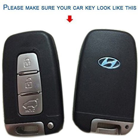 Hyundai Smart Remote rubber cover (black key fob) - 4 buttons