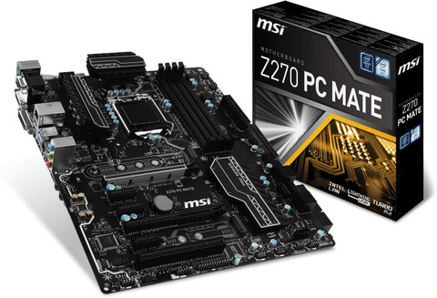 MSI Intel Z270 PC Mate 7th/6th Gen USB2 LGA1151Socket ATX Intel MSI Intel Z270 PC Mate 7th/6th Gen USB2 LGA1151Socket ATX Intel