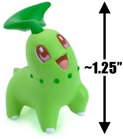 POKEMON Chikorita 1.25 Mini-Figure - Pokemon Clipping Figure