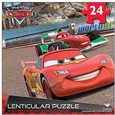 Disney Pixar Cars 2 Lenticular Puzzle - Lightning McQueen & Francesco ...