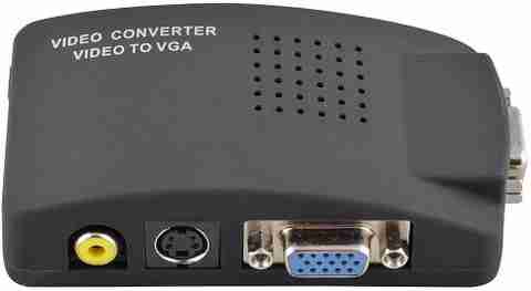 Computer Monitor Av Adapter APLINK TV-out Cable TV AV S Video RCA Composite to VGA PC Monitor ...