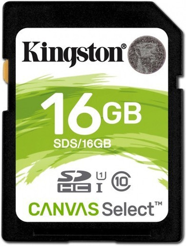 KINGSTON SDS/16GBIN Canvas Select Camera card 16 GB SDHC UHS Class