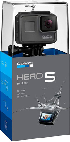 GoPro 5 Black Go Pro Action Camera 12MP waterproof Sports and