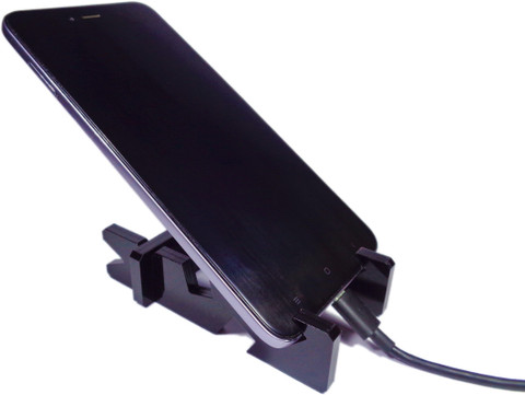 NEKBAL Zig Zag Black Mobile Stand Mobile Holder Price in India