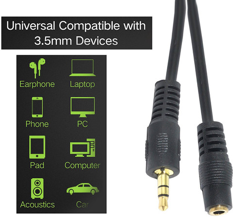 Audio Extension Cable,Audio Auxiliary Stereo Extension Audio Cable 3.5mm Stereo Jack Male to Female, Stereo Jack Cord for Phones, Headphones