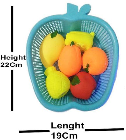 imtion Baby Fruits Toys With Baskets Mango,Apple,Orange,Papaya