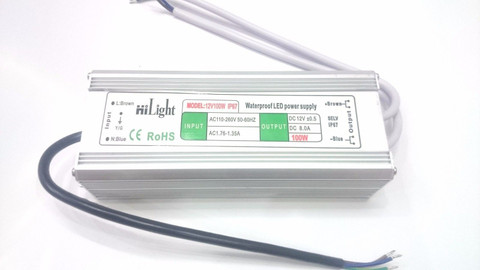 INVENTO 12V 8A 100 Watt DC Power supply waterproof IP67 LED DRIVER