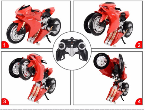 ToyGalaxy 1:14 MZ DUCATI REMOTE CONTROL DEFORMATION MOTORCYCLE C