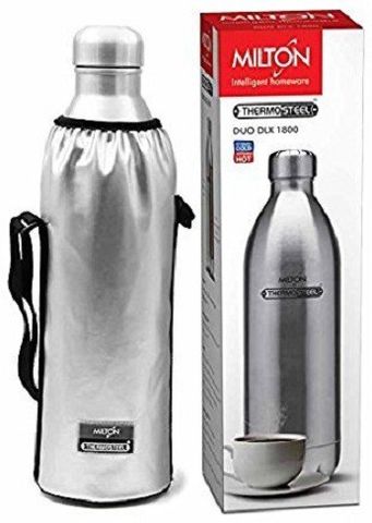 MILTON Thermosteel Hot & Cold Carafe Flask, 2 Litres, Silver 1800 ml Steel  Flask - Buy MILTON Thermosteel Hot & Cold Carafe Flask, 2 Litres, Silver  1800 ml Steel Flask Online at