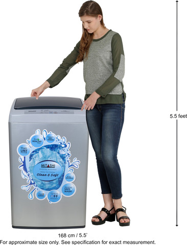 MITASHI 5.8 kg Fully Automatic Top Load Washing Machine Grey Price