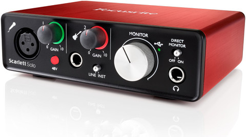 FOCUSRITE Scarlett Solo - (2nd Gen) USB Audio Interface 2 Tracks