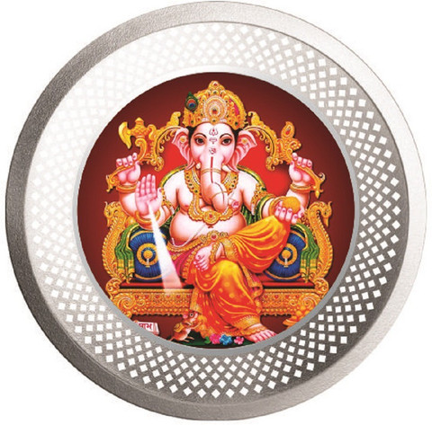 KING BULLION Ganesh Color Coin S 999 100 g Silver Coin Price in