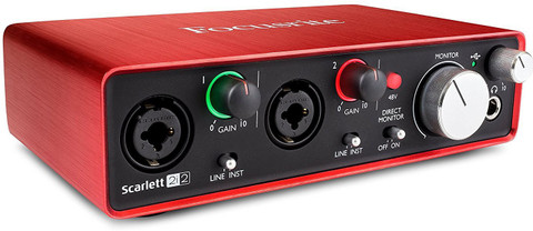 FOCUSRITE Scarlett 2i2 (2nd Gen) USB Audio Interface 2 Tracks